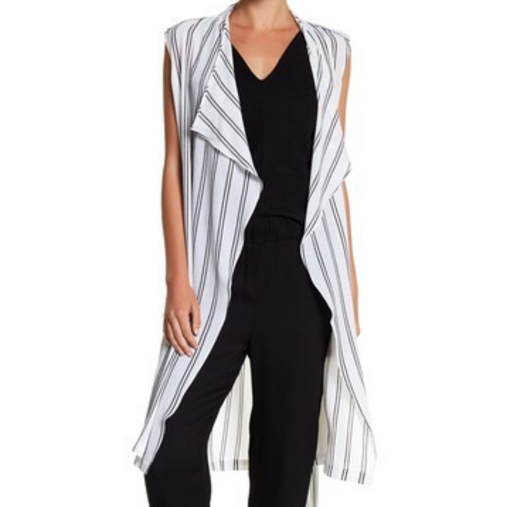 DR2 by Daniel Rainn striped vest szM NWT
